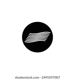 Water waves icon vector illustration logo design