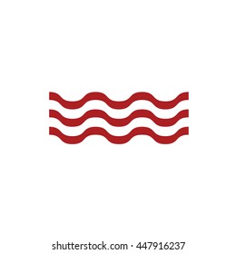 Water waves icon. Vector illustration