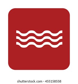 Water waves icon. Vector illustration

