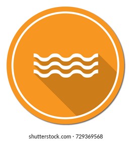 Water waves icon. Vector illustration

