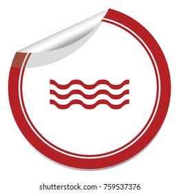 Water waves icon. Vector illustration