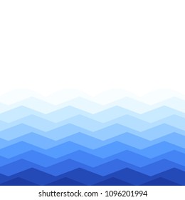 Water waves isolated on white background. For web site, poster,placard,backdrop and surface. Useful for banner and wallpaper. Creative art concept, vector illustration, eps 10