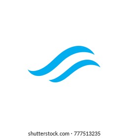 Water waves logo design