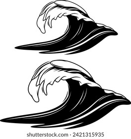 archivo vectorial de diseño del logotipo de olas de agua