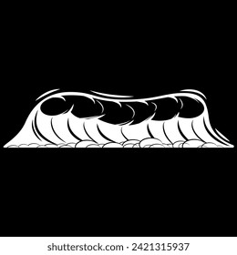 water waves logo design vector file