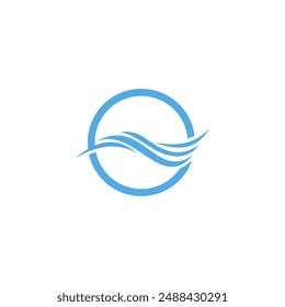 Vector de diseño de logotipo de Water Waves