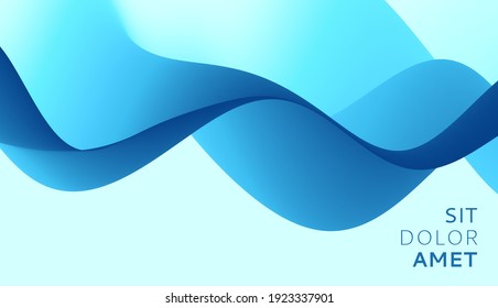 Water waves. Nature background. Trendy liquid design. Vector illustration for banners, flyers and presentation.