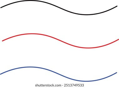 water waves. Set of wavy zigzag line. wavy pattern. Black curved lines pattern in abstract style. Sea wave icon. ocean symbol