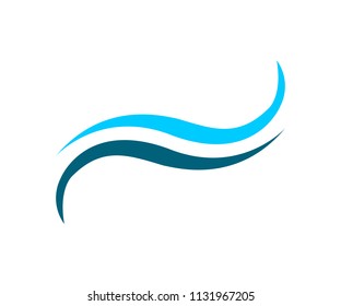 Water Wave Set Stylized Vector Symbols Stock Vector (Royalty Free ...