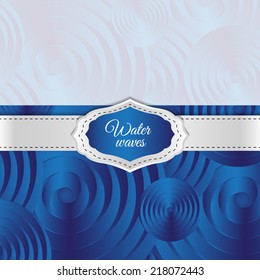 water waves vector background