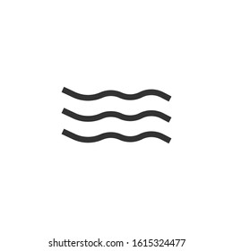 Water waves vector icon ocean