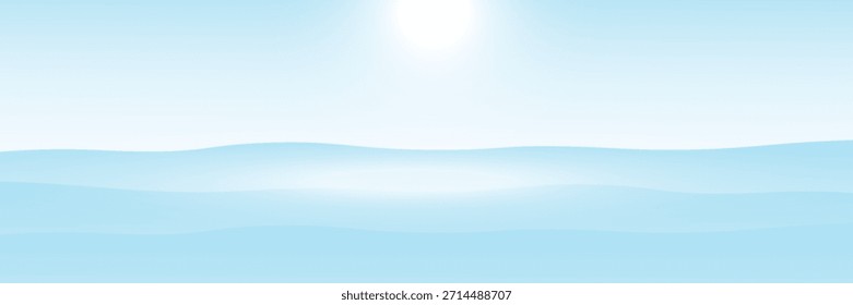 Forma ondulada del chapoteo del agua azul, olas del mar, ondulación del agua del paisaje para el fondo, Vector moderno.
