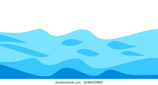 water wavy splash shape, sea waves, landscape water ripple for background, water surface, ocean graphic pattern