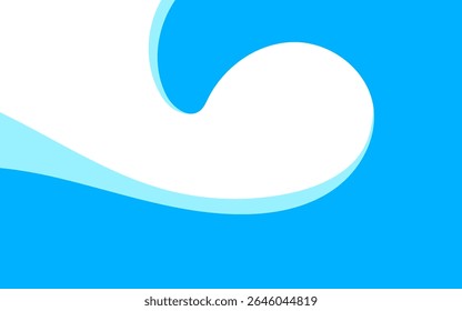 Forma ondulada del chapoteo del agua, olas del mar, ondulación del agua del paisaje para el fondo, superficie del agua, patrón gráfico del océano