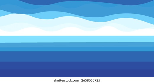 Forma ondulada del chapoteo del agua, olas del mar, ondulación del agua del paisaje para el fondo, moderno