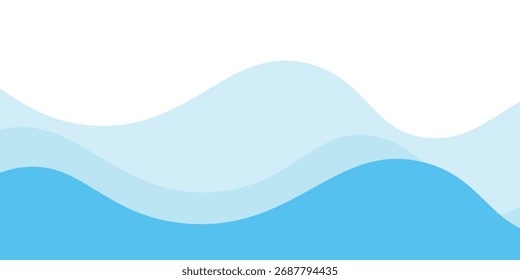 Forma ondulada del chapoteo del agua, olas del mar, ondulación del agua del paisaje para el fondo, superficie del agua, modelo gráfico del océano 