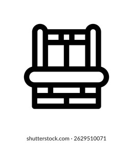 Water well. Editable stroke vector icon.