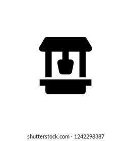 Water well icon. Farm sign