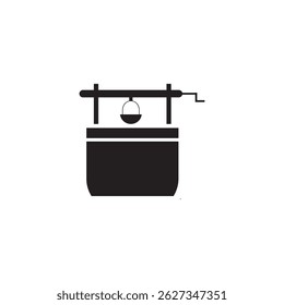 water well icon illustration element design