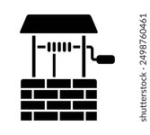 Water well icon vector design template