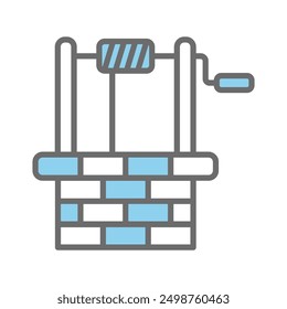 Water well icon vector design template