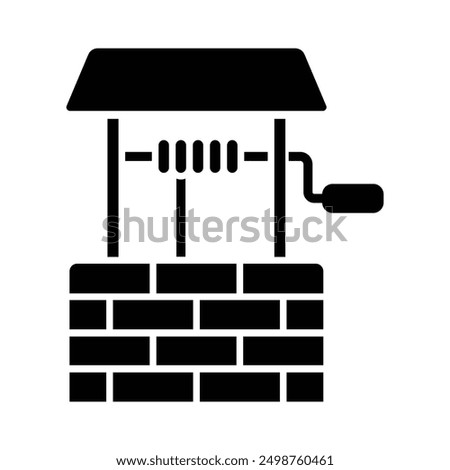 Water well icon vector design template