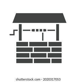 Water Well icon vector image. Can also be used for Village. Suitable for mobile apps, web apps and print media.
