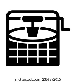 Water Well Vector Glyph Icon For Personal And Commercial Use.
