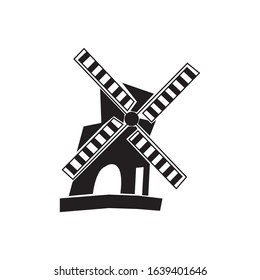 water wheel / propeller icon simple design vector