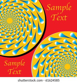 Water Wheels  (motion illusion)