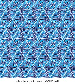 Water whirl seamless pattern. Geometric vector wallpaper or website background.