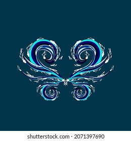 water wings element for background