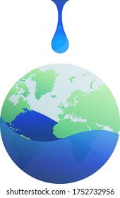 Water world day | Save Water Vector illustration