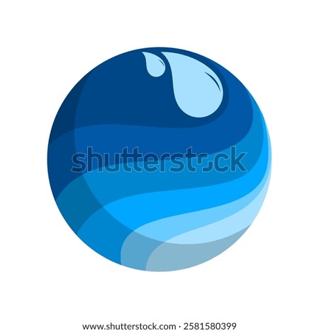Water world icon design vector