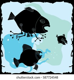Water world illustration 
