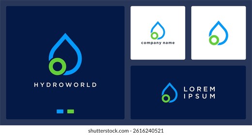 Water world logo design template
