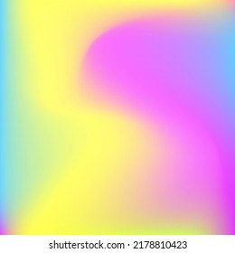Water Yellow Fluid Multicolor Dynamic Swirl Gradient Mesh. Happy Neon Blue Pastel Liquid Wallpaper. Color Rainbow Light Wavy Blurry Texture. Pink Curve Green Purple Blurred Gradient Backdrop.
