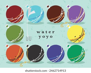 Water yo-yo material for Japanese summer festivals