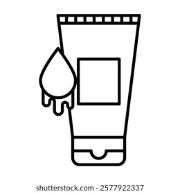 Water-based lubricant icon Flat illustration sign