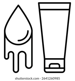 Water-based lubricant icon simple flat icon vector symbol