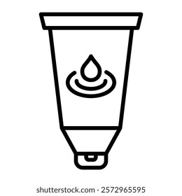 Water-based lubricant icon simple vector symbol