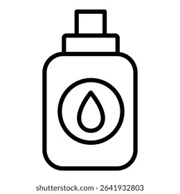 water-based lubricant icon Thin line vector design
