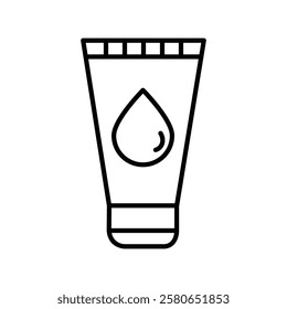 Water-based lubricant icon Vector logo set flat