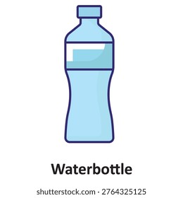WaterBottle Vector icon which can easily modify or edit

