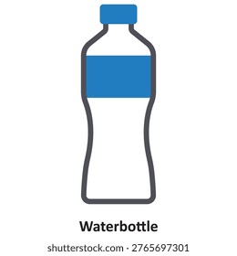WaterBottle Vector icon which can easily modify or edit

