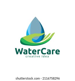 Watercare Logo Design Template vrctor