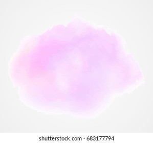 Waterclor cloud background pink soft