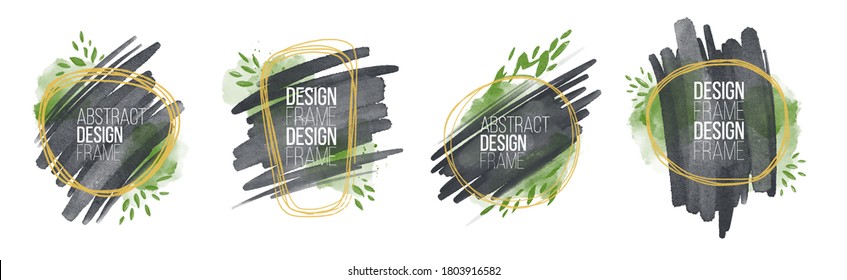 watercolor abstract art background  watercolor stains transparent background  design frame text  watercolor frame wedding  vector graphics flyers   covers  creative background vector illustration 