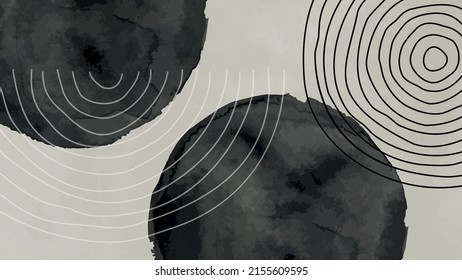 Watercolor abstract art vector background.  Design, illustration, template for social media, websites, wall art, wallpaper,  cover, poster