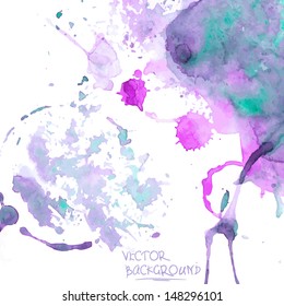 Watercolor abstract background